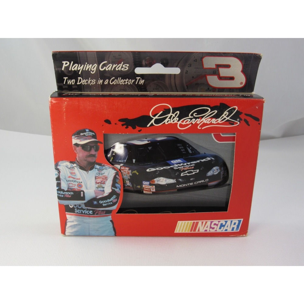 NASCAR Dale Earnhardt Sr 2001 Playing Cards - Two Sealed Decks‎ In Collector Tin